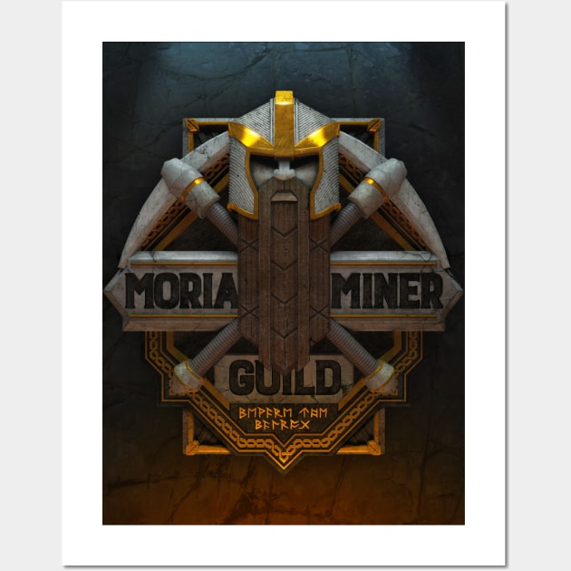 Moria Miner Guild (Poster) Wall Art by CoryFreemanDesign